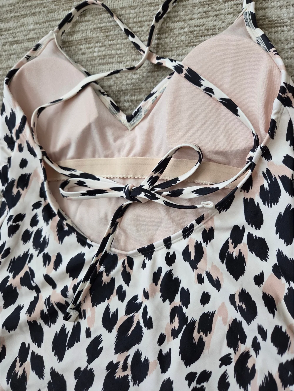 Kona Sol Target Women Leopard Print One Piece Swimsuit - Picture 9 of 12